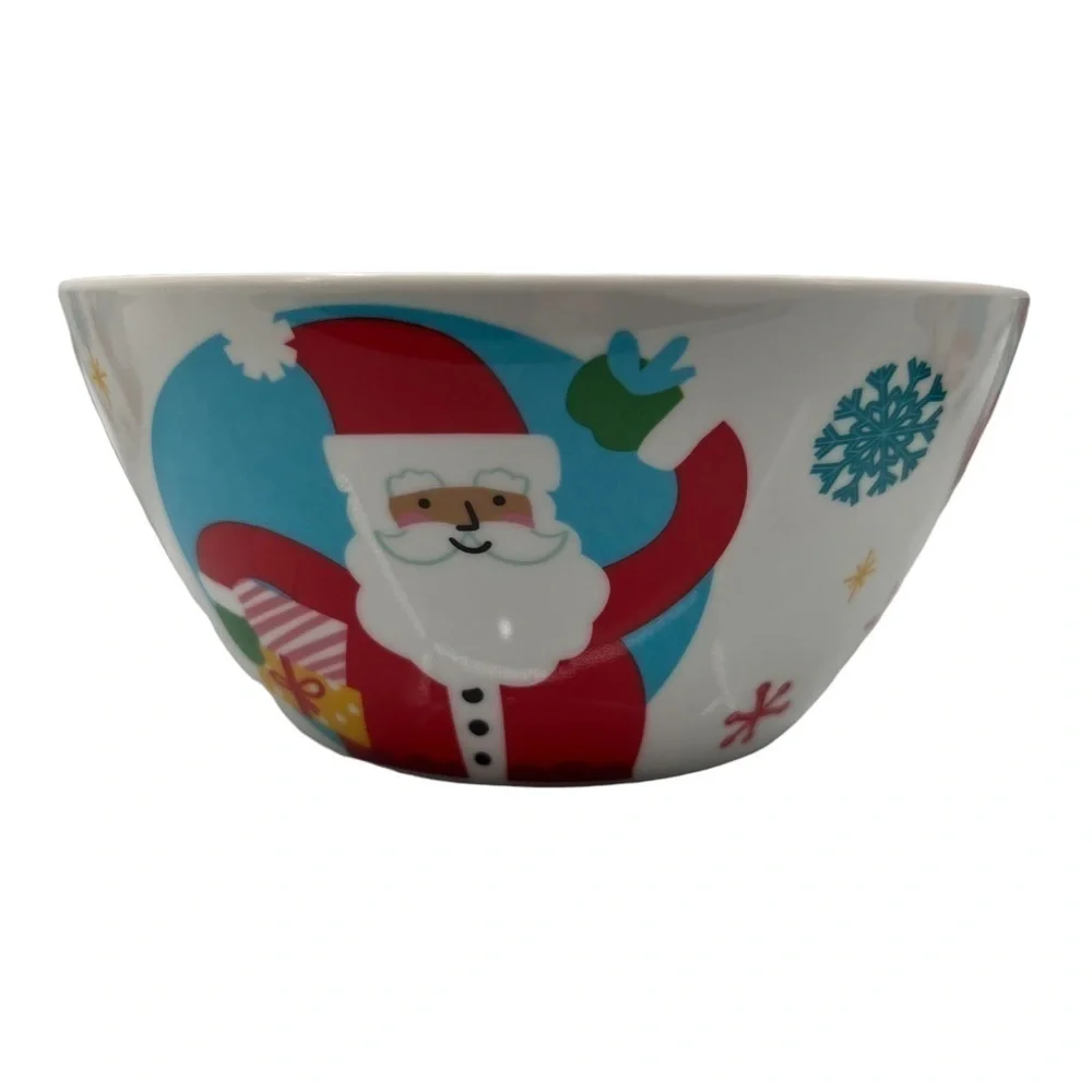 NWT Target Santa Christmas Holiday Plastic Bowls Set Of 6